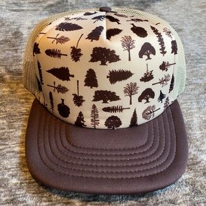 Hippy Tree Trucker Hat Brown OS